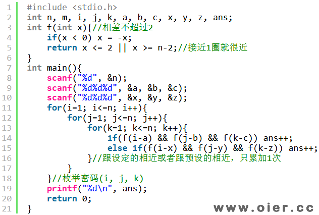 SSOJ1079号码锁[USACO]