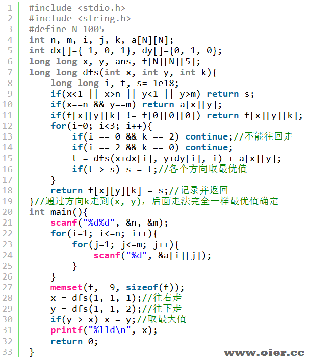 洛谷P7074方格取数（CSPJ2020）