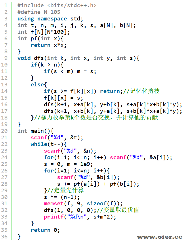 CF1637D Yet Another Minimization Problem